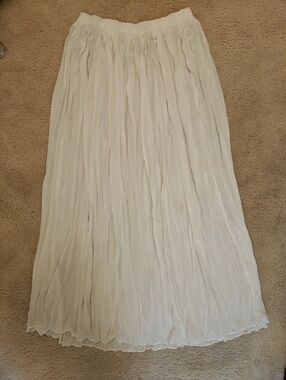 Vintage Rampage Semi Sheer Crinkle Maxi Skirt.